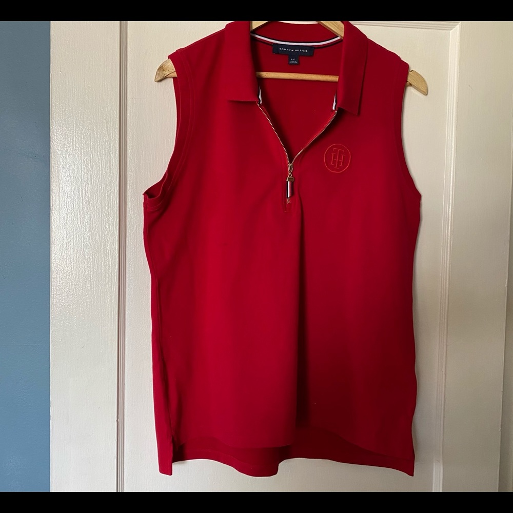 Tommy Hilfiger Sleeveless Collar Top